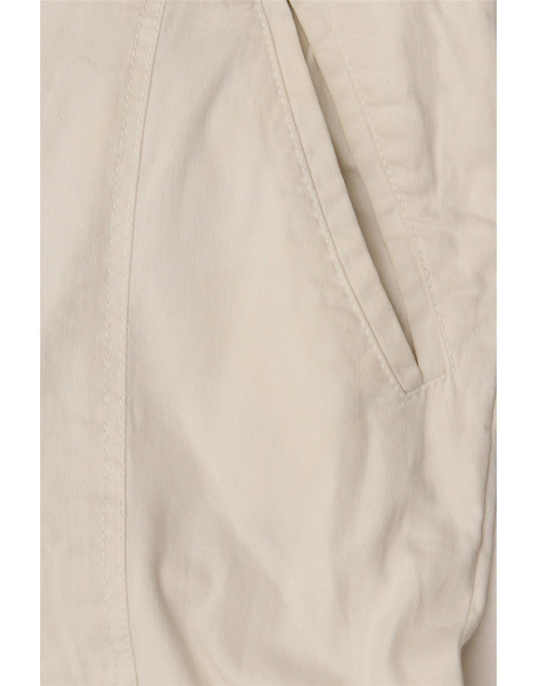 LUISA SPAGNOLI Womens Straight Cropped Trousers IT 42 Medium W30 L24 White