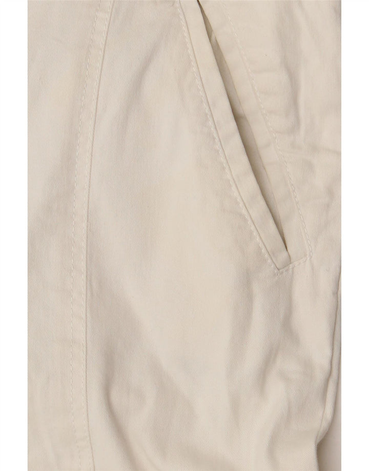 LUISA SPAGNOLI Womens Straight Cropped Trousers IT 42 Medium W30 L24 White