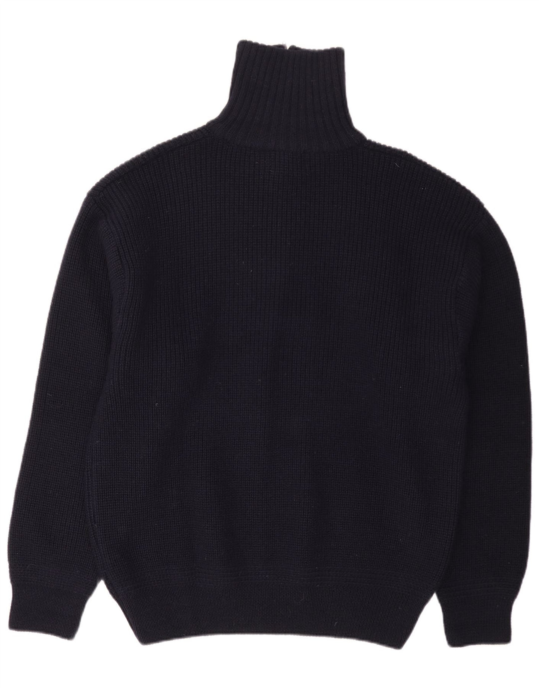 Rhode Island Mens Zip Neck Jumper Sweater 2XL Navy Blue Wool