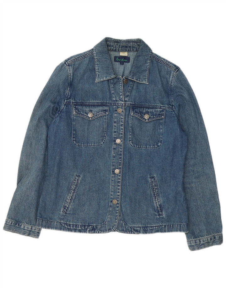 Boden Womens Denim Jacket UK 14 Large Blue Cotton