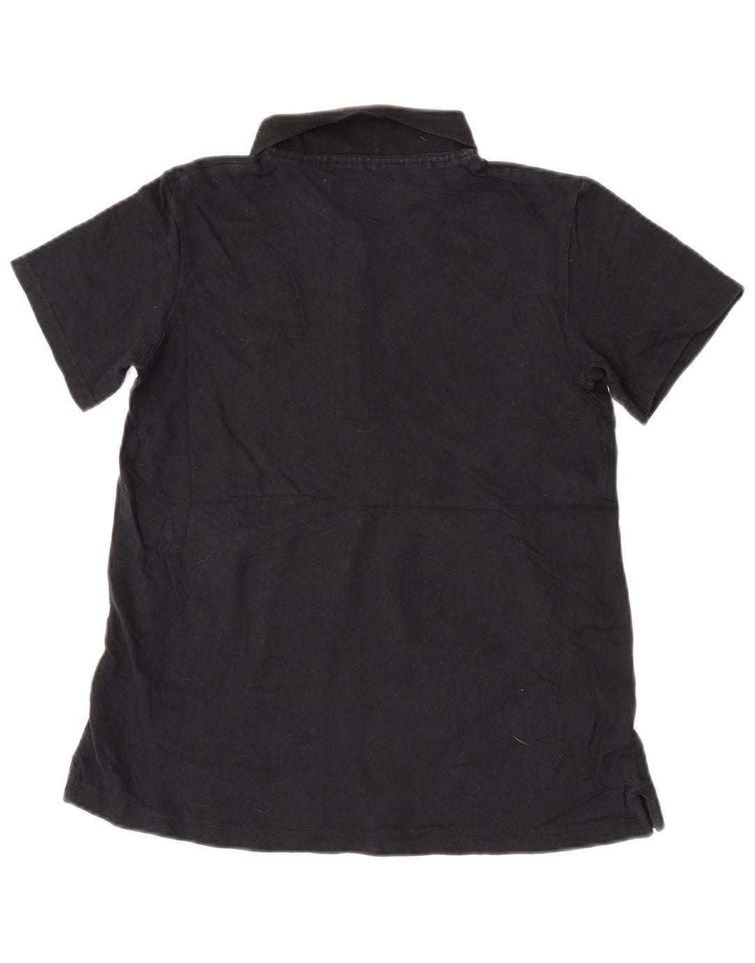 Lee Womens Riders Polo Shirt UK 10 Small Black Cotton