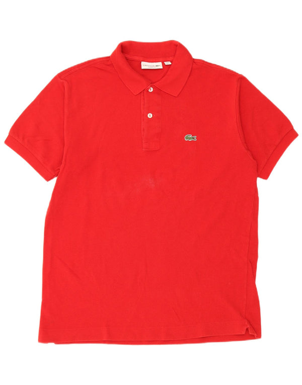 Lacoste Mens Classic Fit Polo Shirt Size 5 Large Red Cotton