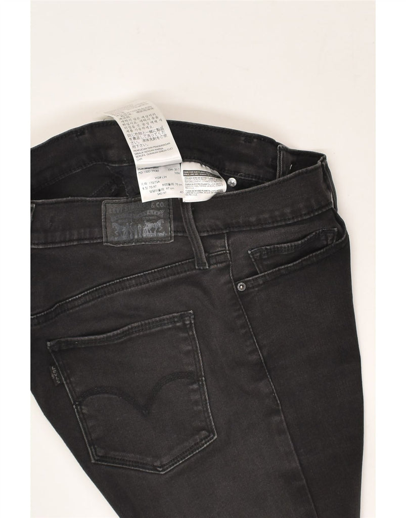 LEVI'S Womens Skinny Jeans W28 L28 Black Cotton | Vintage Levi's | Thrift | Second-Hand Levi's | Used Clothing | Messina Hembry 