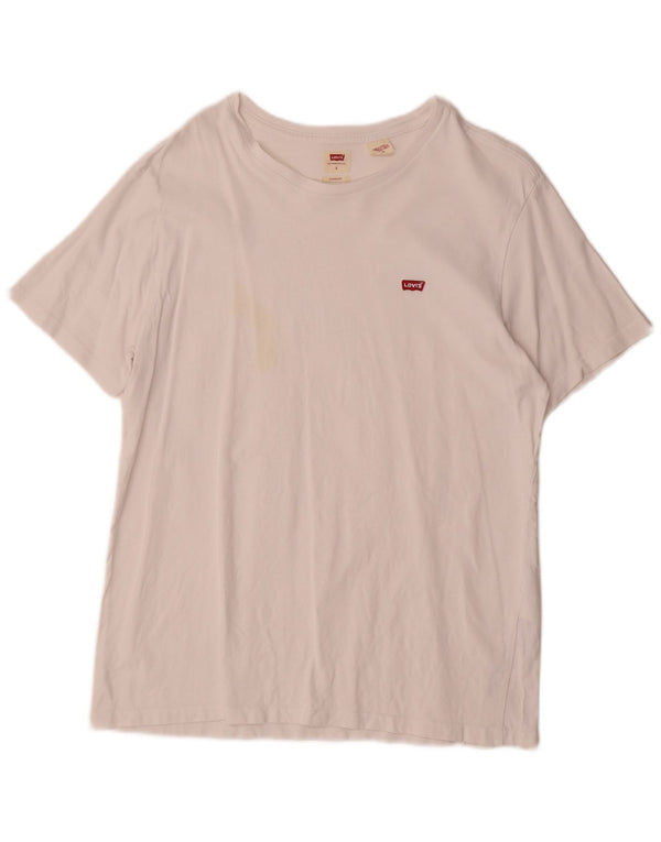 Levi's Mens Standard T-Shirt Top Large White Cotton