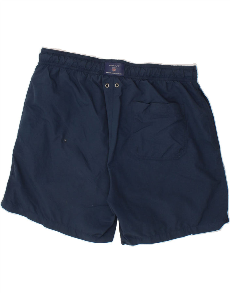 GANT Mens Sport Shorts Medium Navy Blue Nylon | Vintage Gant | Thrift | Second-Hand Gant | Used Clothing | Messina Hembry 