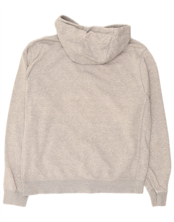 Nike Mens Zip Hoodie Sweater Medium Grey Flecked Cotton