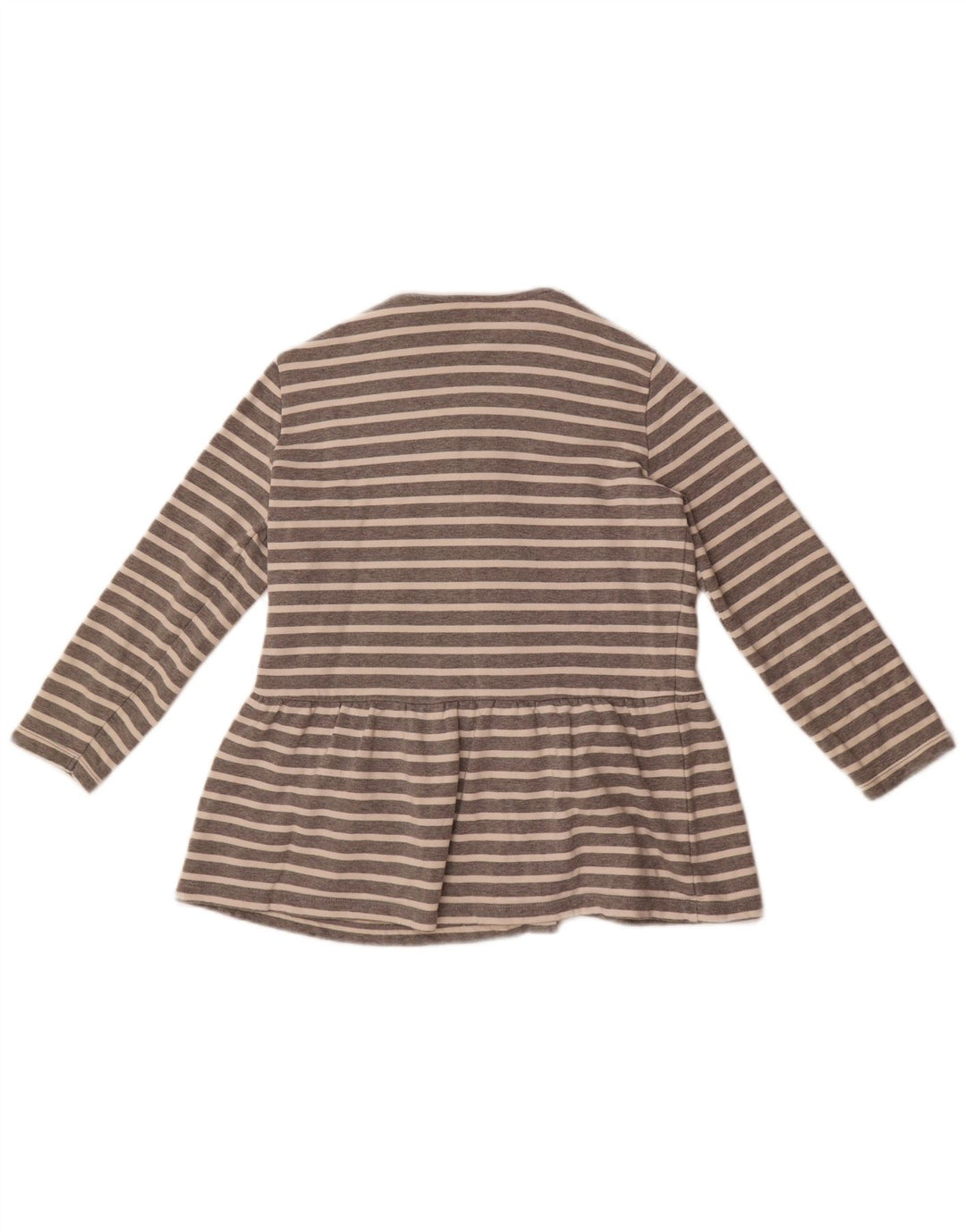 Sun68 Womens Shirt Blouse UK 10 Small Grey Striped Cotton