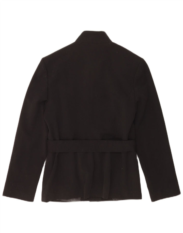 Vintage Womens Blazer Jacket IT 42 Medium Black Polyester