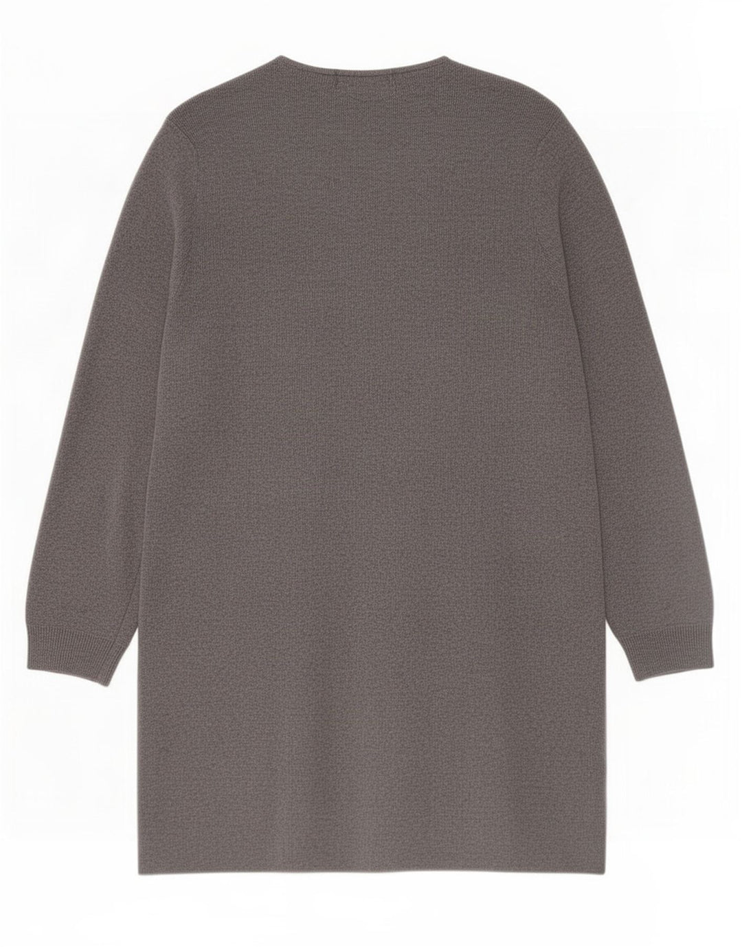 Marks & Spencer Womens Longline Open Cardigan Sweater UK 12 Medium Grey