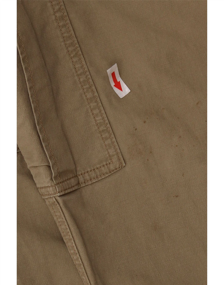 SUPERDRY Mens Slim Cargo Trousers W32 L32 Beige Cotton