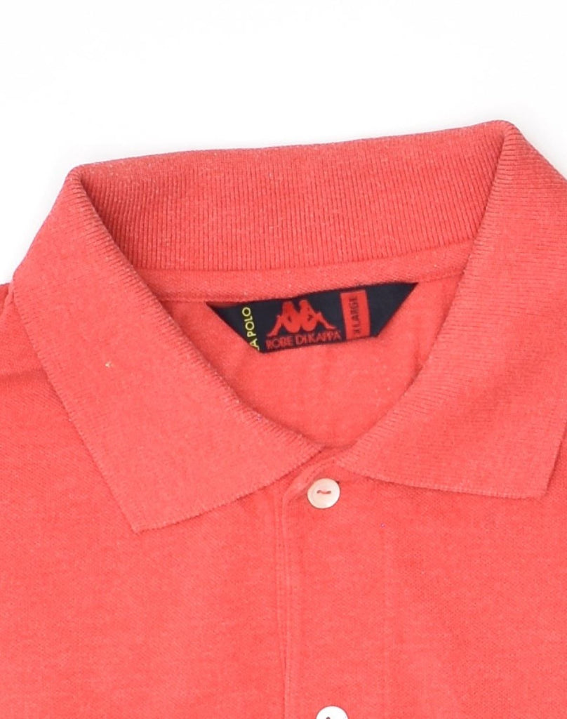 KAPPA Mens Polo Shirt XL Red Cotton | Vintage Kappa | Thrift | Second-Hand Kappa | Used Clothing | Messina Hembry 