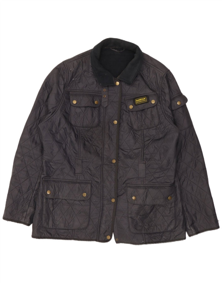 Barbour Womens Quilted Jacket UK 20 2XL Navy Blue