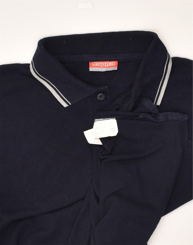 KAPPA Mens Polo Shirt Small Navy Blue Cotton | Vintage Kappa | Thrift | Second-Hand Kappa | Used Clothing | Messina Hembry 