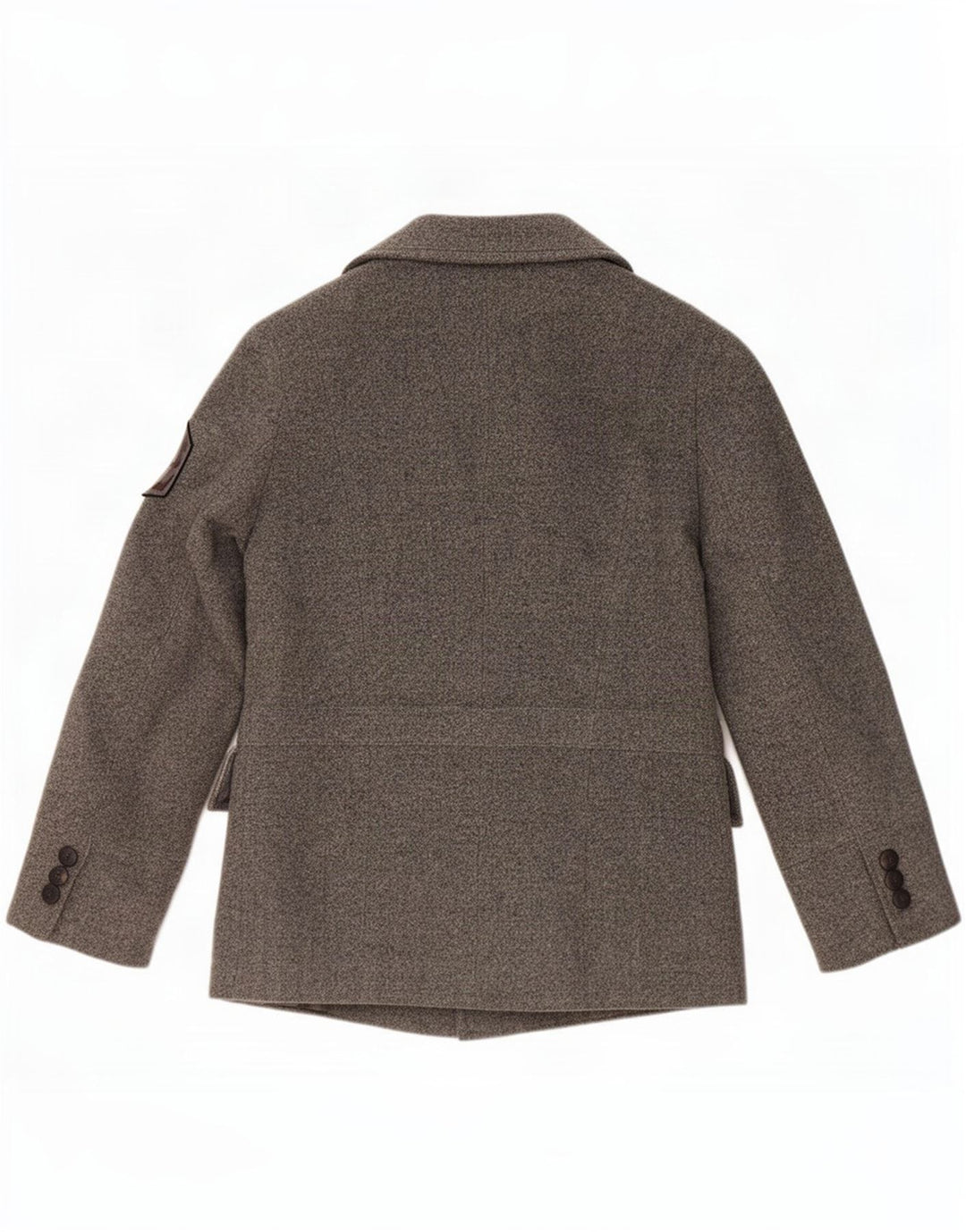 Zara Mens Pea Coat UK 40 Large Grey Wool