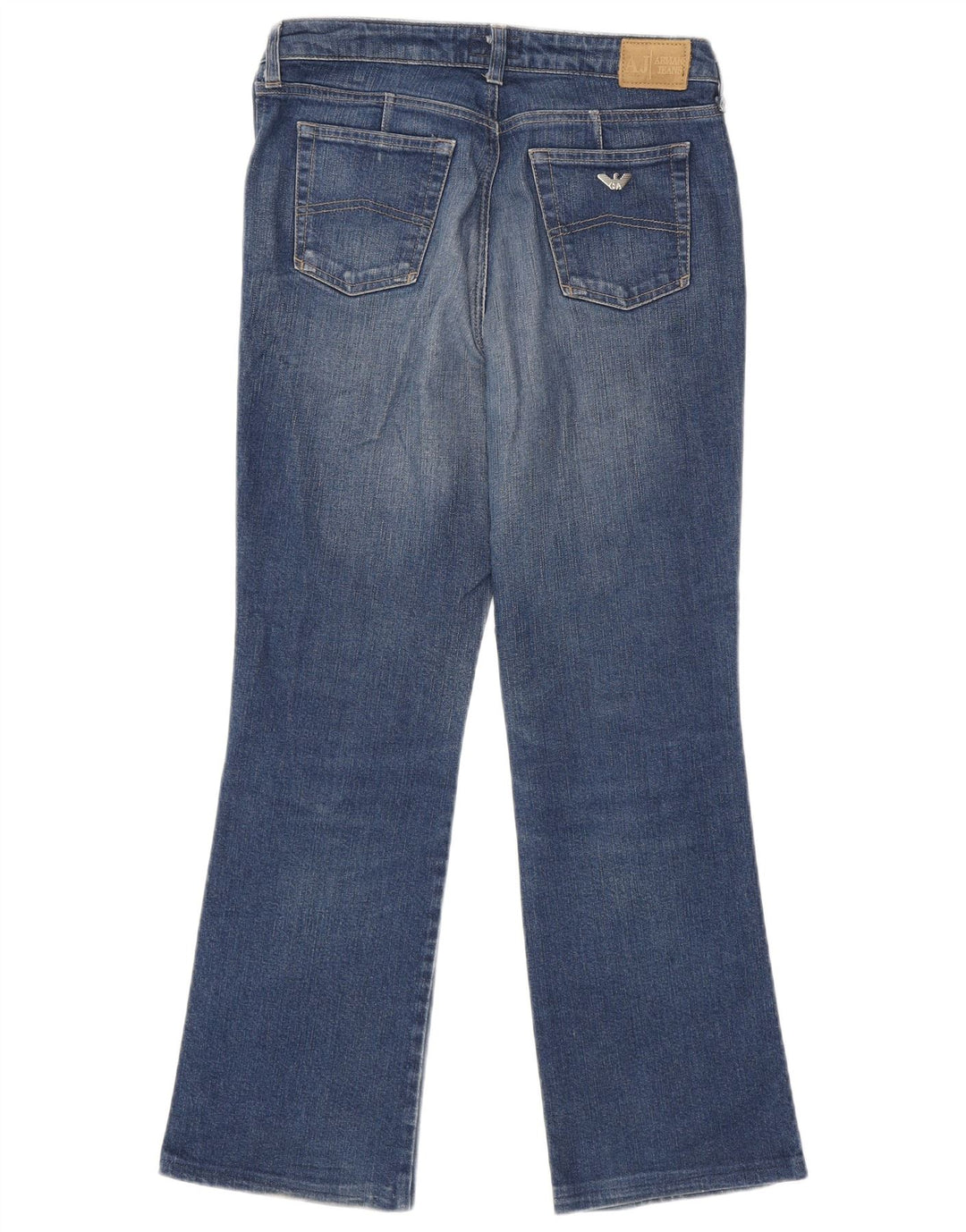 Armani Womens Bootcut Jeans W30 L28 Blue Cotton