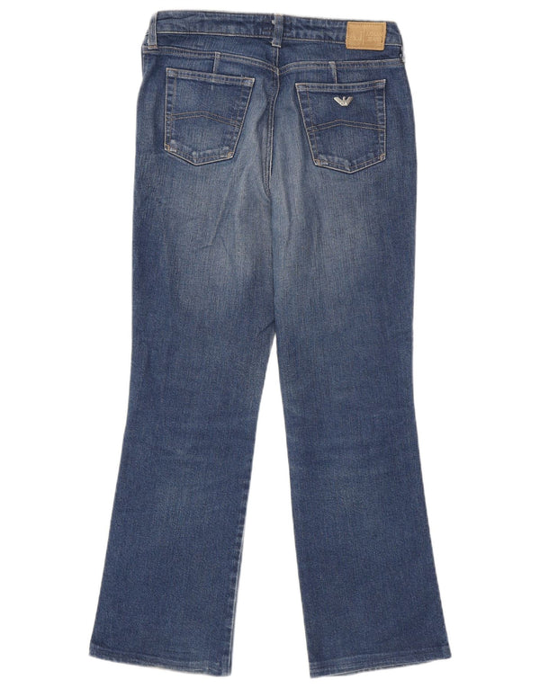 Armani Womens Bootcut Jeans W30 L28 Blue Cotton