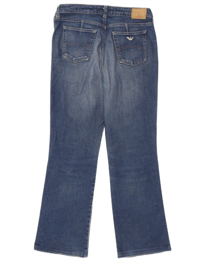 Armani Womens Bootcut Jeans W30 L28 Blue Cotton