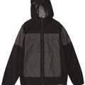 ADIDAS Mens Hooded Rain Jacket UK 38 Medium Black Colourblock Polyester