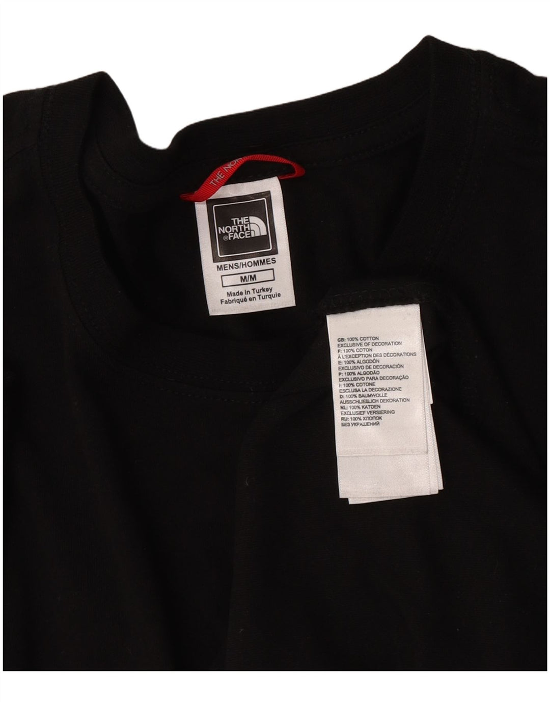 The North Face Mens Graphic T-Shirt Top Medium Black Cotton