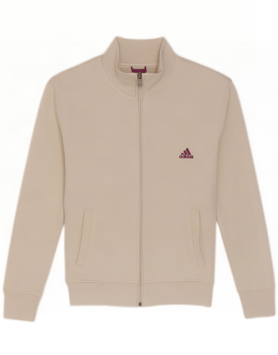 Adidas Womens Tracksuit Top Jacket UK 14 Medium White