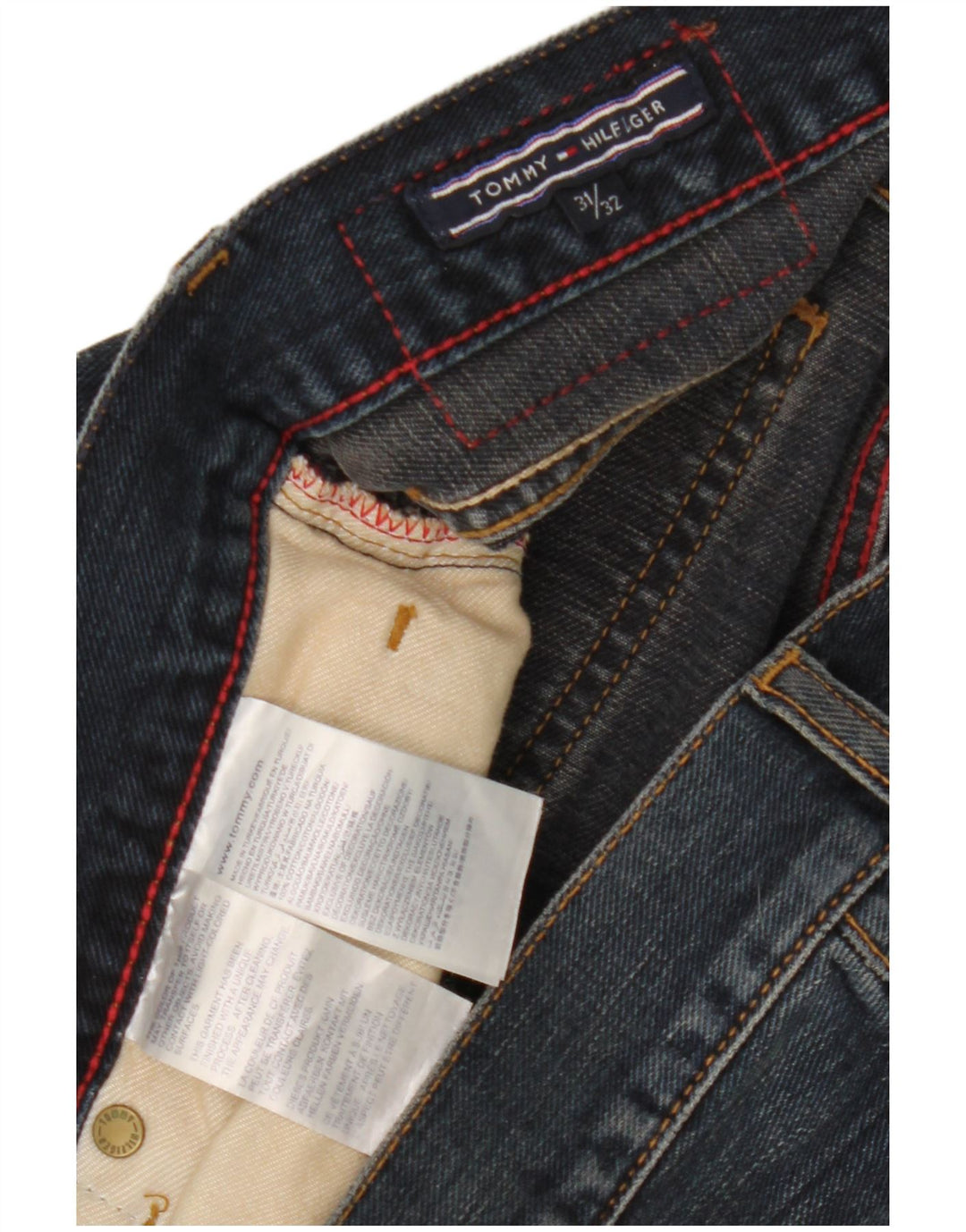 Tommy Hilfiger Womens Straight Jeans W31 L32 Blue Cotton