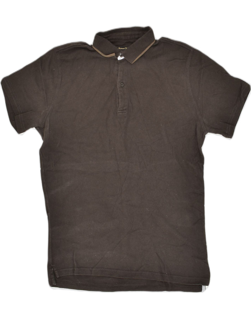 MASSIMO DUTTI Mens Casual Fit Polo Shirt Large Brown Cotton | Vintage Massimo Dutti | Thrift | Second-Hand Massimo Dutti | Used Clothing | Messina Hembry 