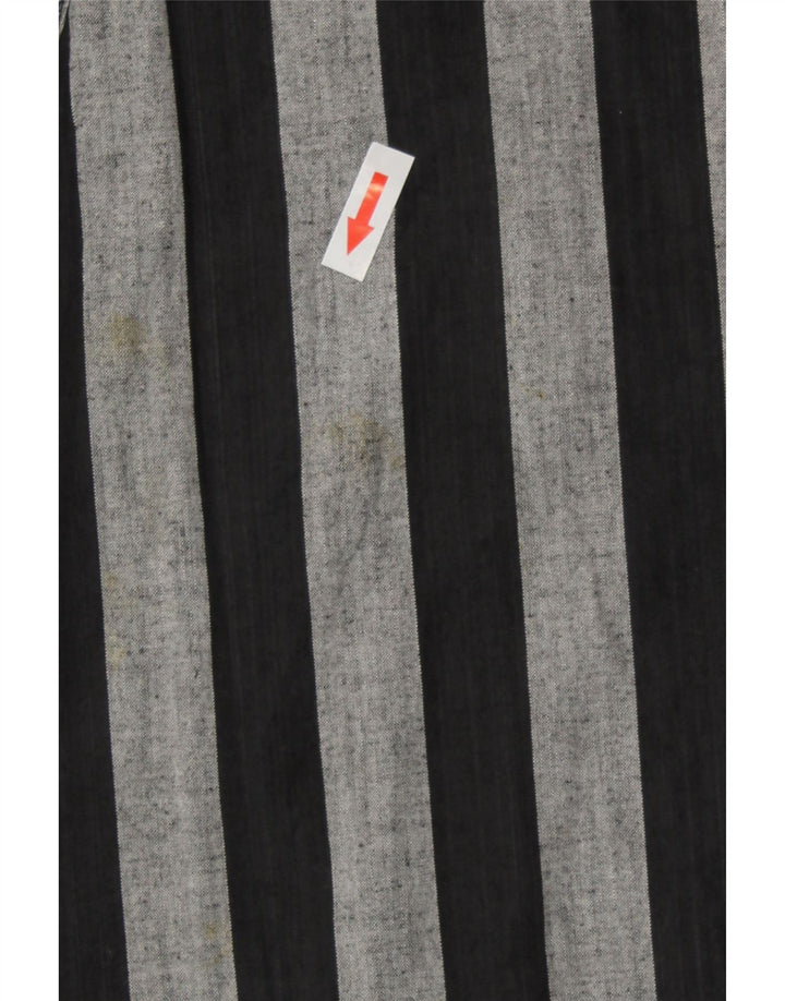 Vintage Womens Sleeveless Jumpsuit UK 14 Medium  Black Striped
