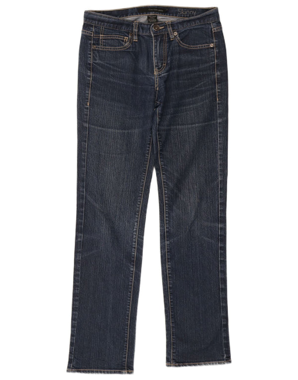 Calvin Klein Womens Skinny Jeans US 6 Medium W28 L31 Navy Blue Cotton