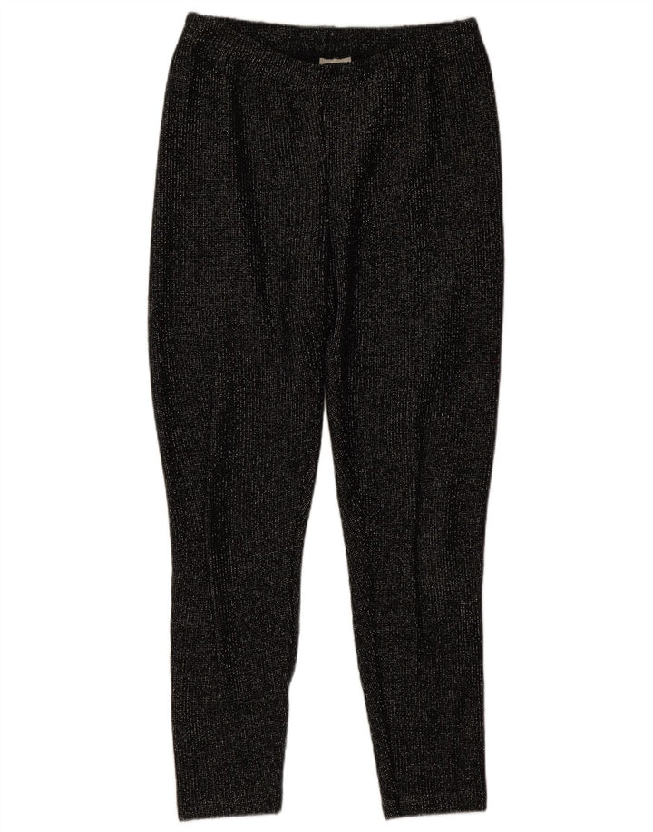 Meico Womens Leggings IT 42 Medium  Black Flecked Polyacrylic