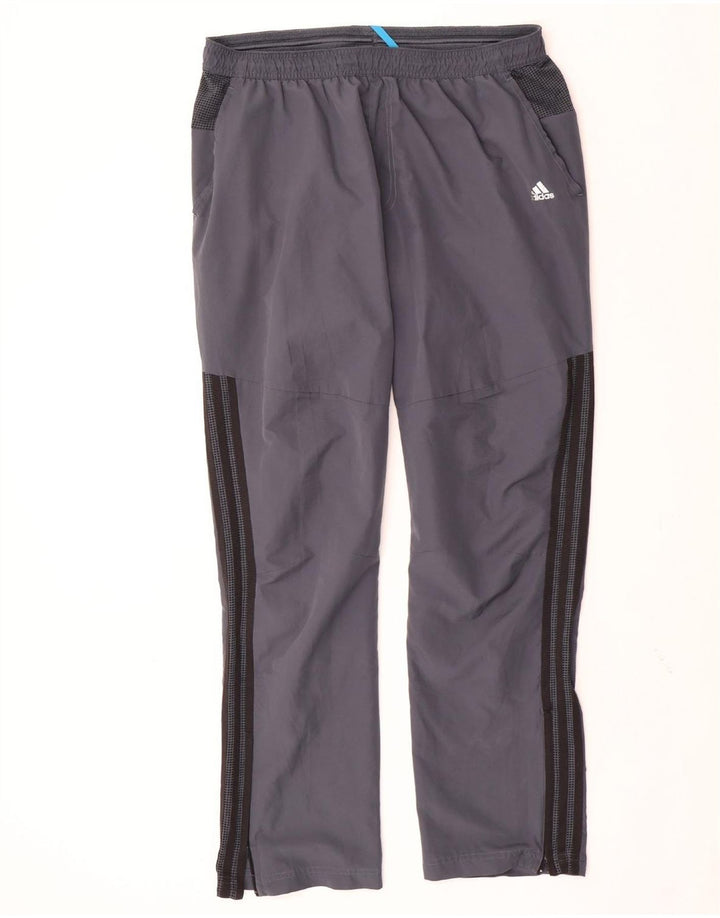 ADIDAS Mens Climacool Tracksuit Trousers XL  Grey Colourblock Polyester