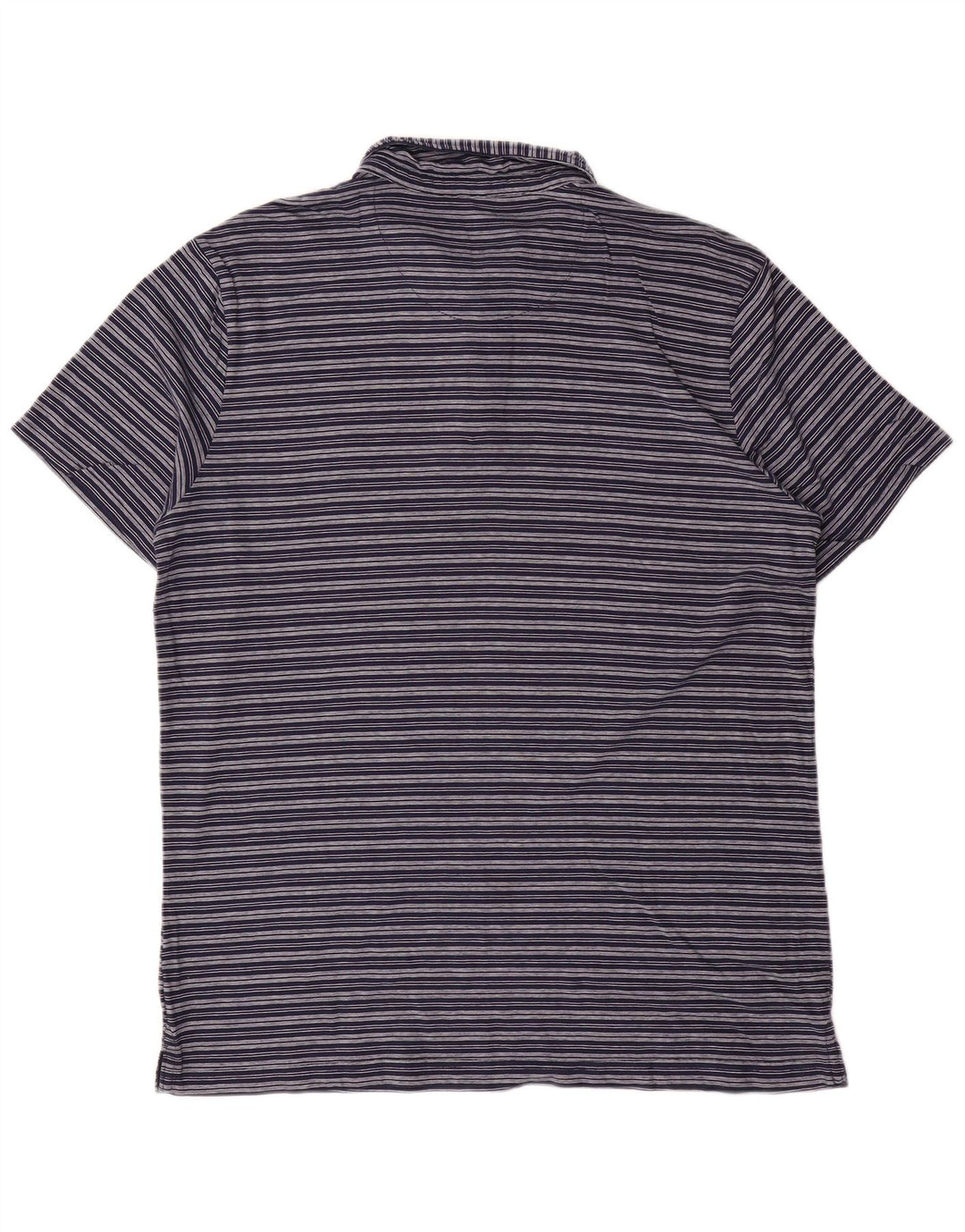 Carrera Mens Polo Shirt Large Navy Blue Striped