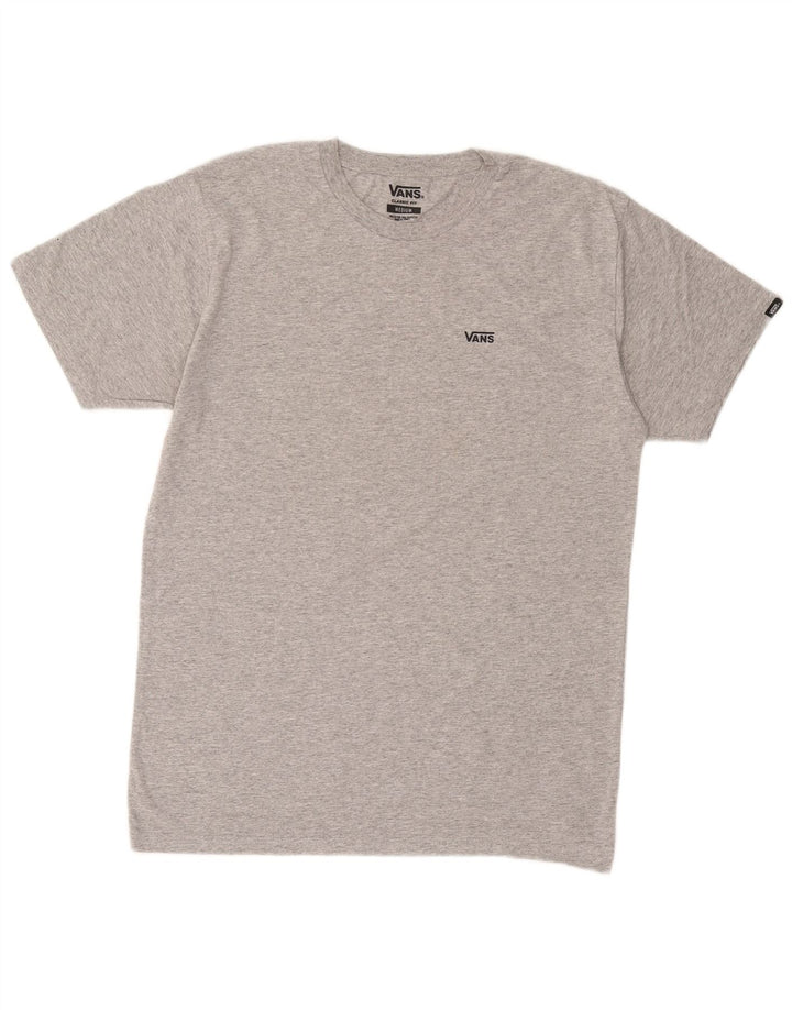 VANS Mens Classic Fit T-Shirt Top Medium Grey Cotton