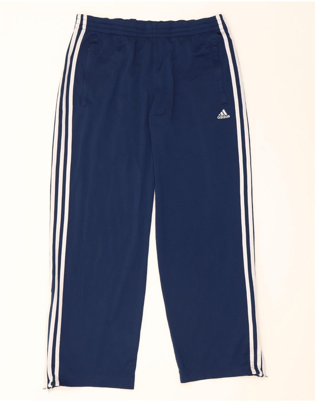 Adidas Mens Tracksuit Trousers UK 38/40 Medium Navy Blue Polyester