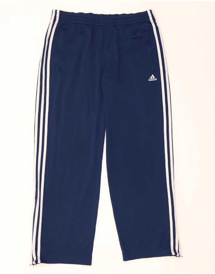 Adidas Mens Tracksuit Trousers UK 38/40 Medium Navy Blue Polyester