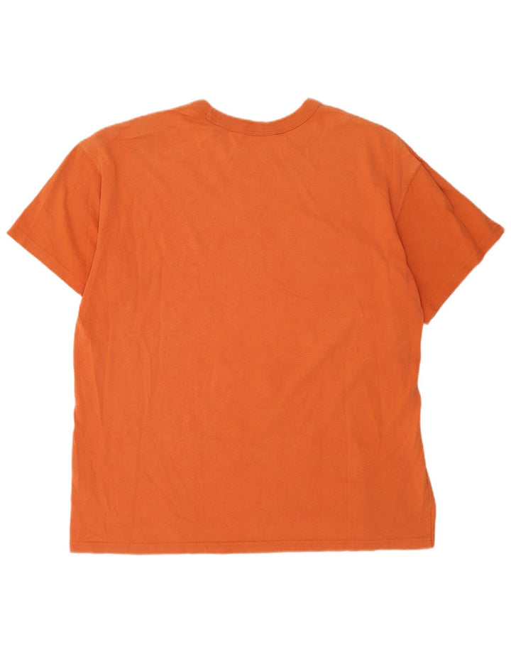 Nike Mens T-Shirt Top XL Orange Cotton