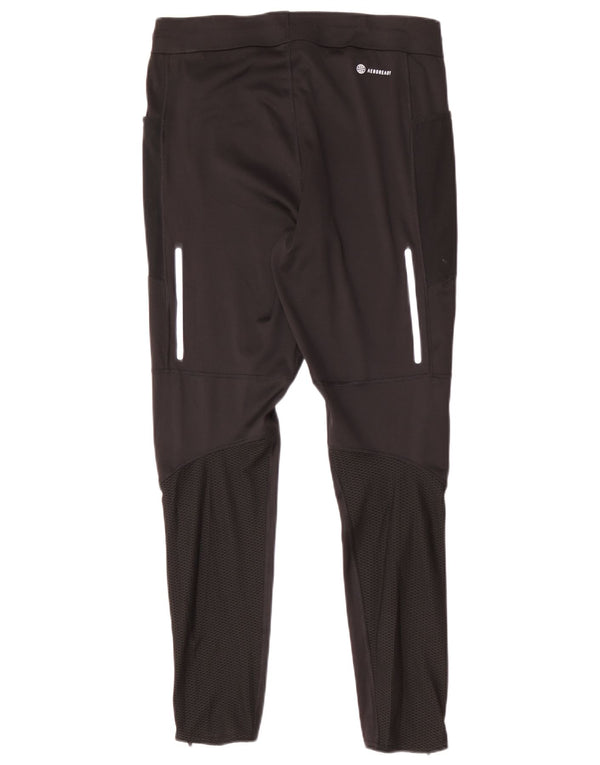 Adidas Mens Slim Tracksuit Trousers Large Black Polyester