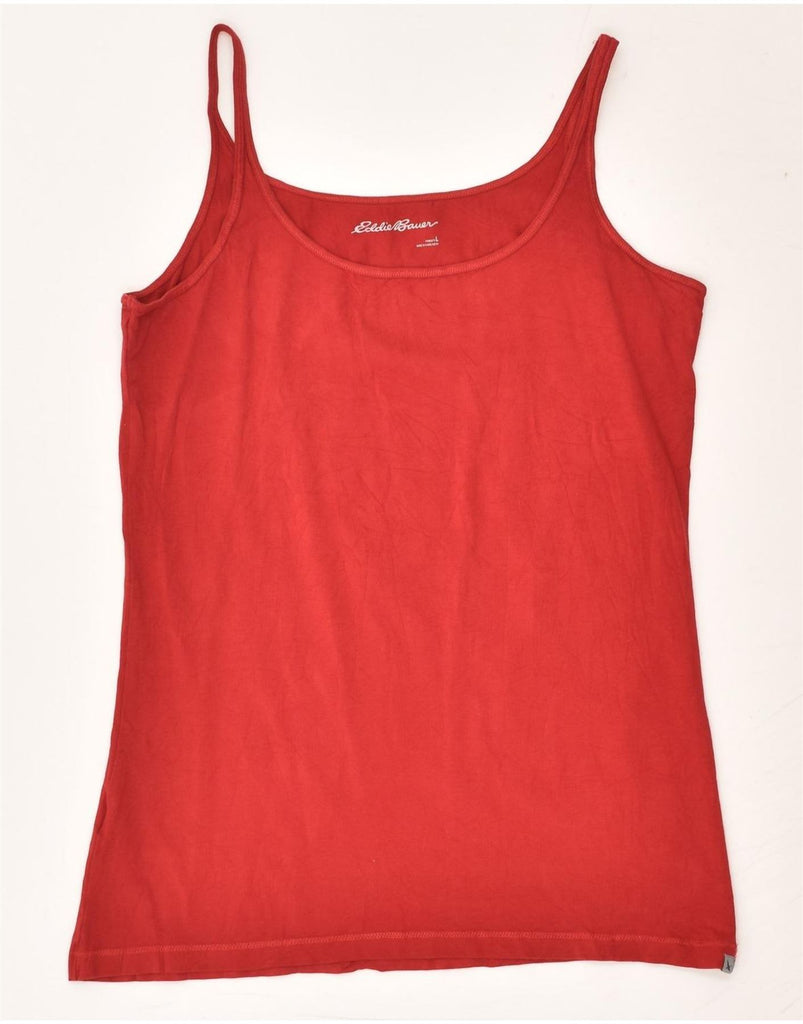 EDDIE BAUER Womens Cami Top UK 14 Large Red | Vintage Eddie Bauer | Thrift | Second-Hand Eddie Bauer | Used Clothing | Messina Hembry 