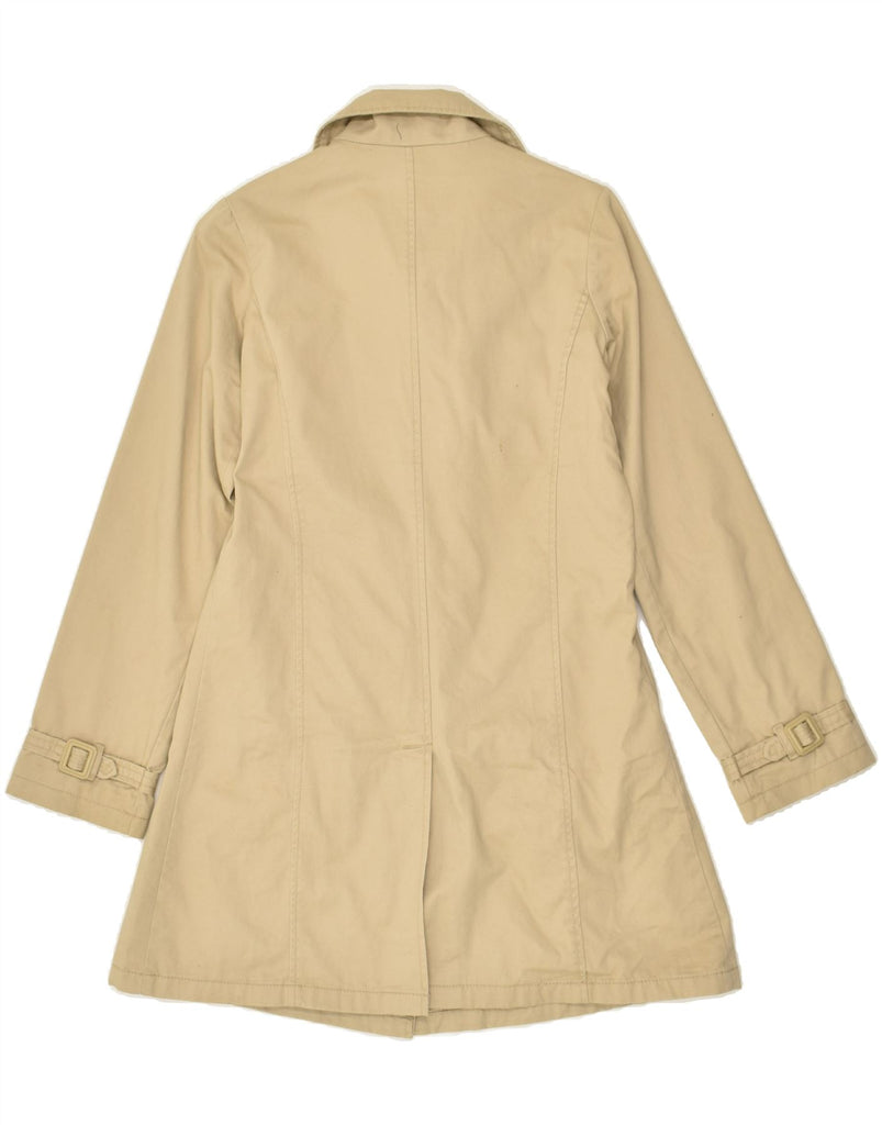 BENETTON Girls Double Breasted Coat 11-12 Years XL  Beige Cotton | Vintage Benetton | Thrift | Second-Hand Benetton | Used Clothing | Messina Hembry 