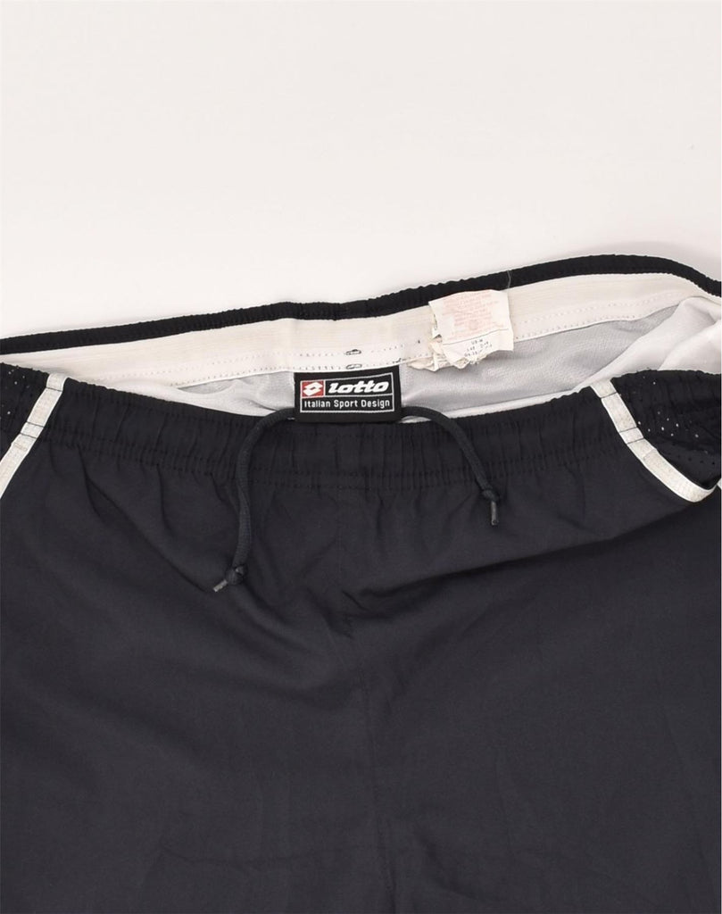 LOTTO Mens Sport Shorts Medium Navy Blue Polyester | Vintage Lotto | Thrift | Second-Hand Lotto | Used Clothing | Messina Hembry 