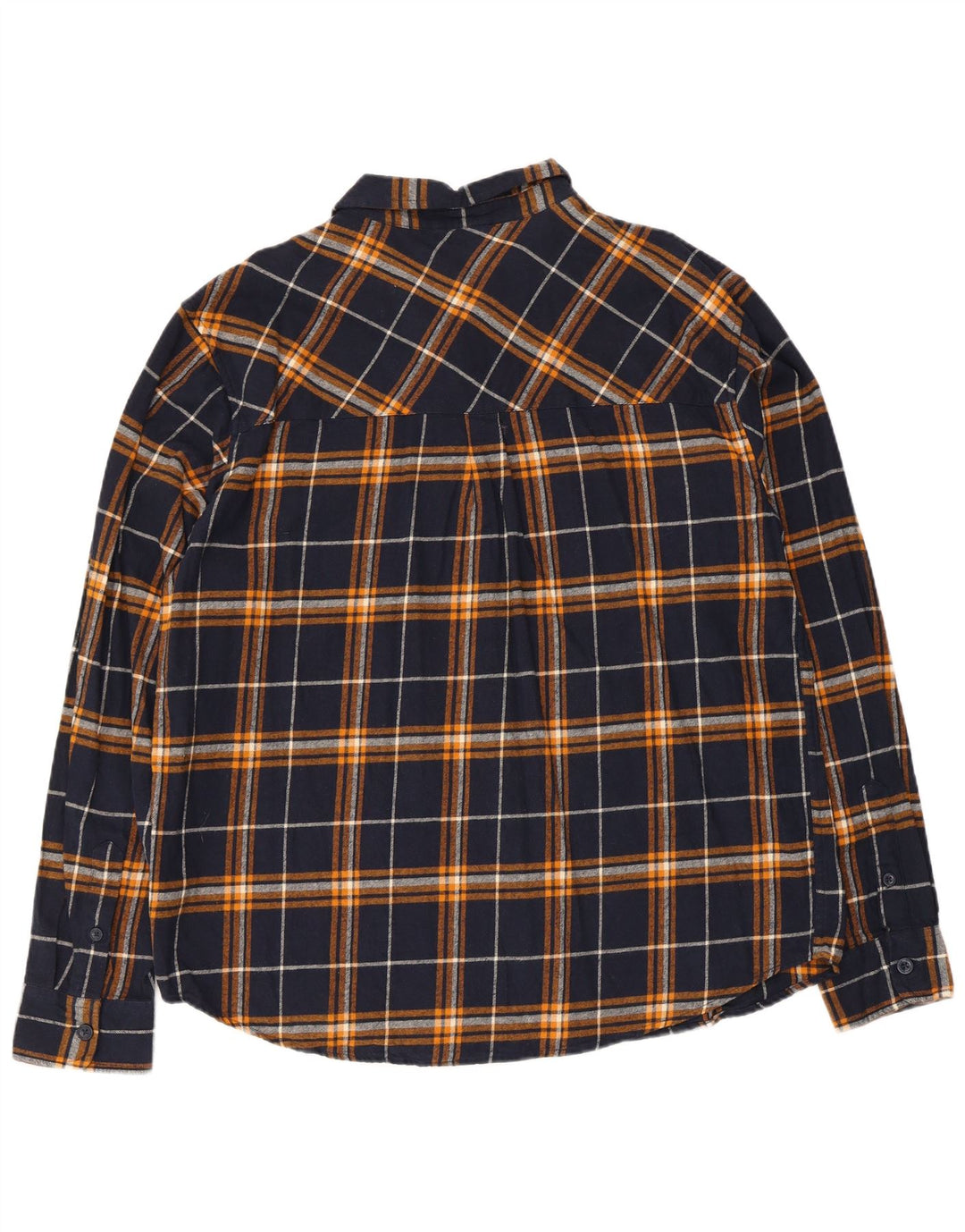 Mountain Warehouse Mens Flannel Shirt XL Navy Blue Check Cotton
