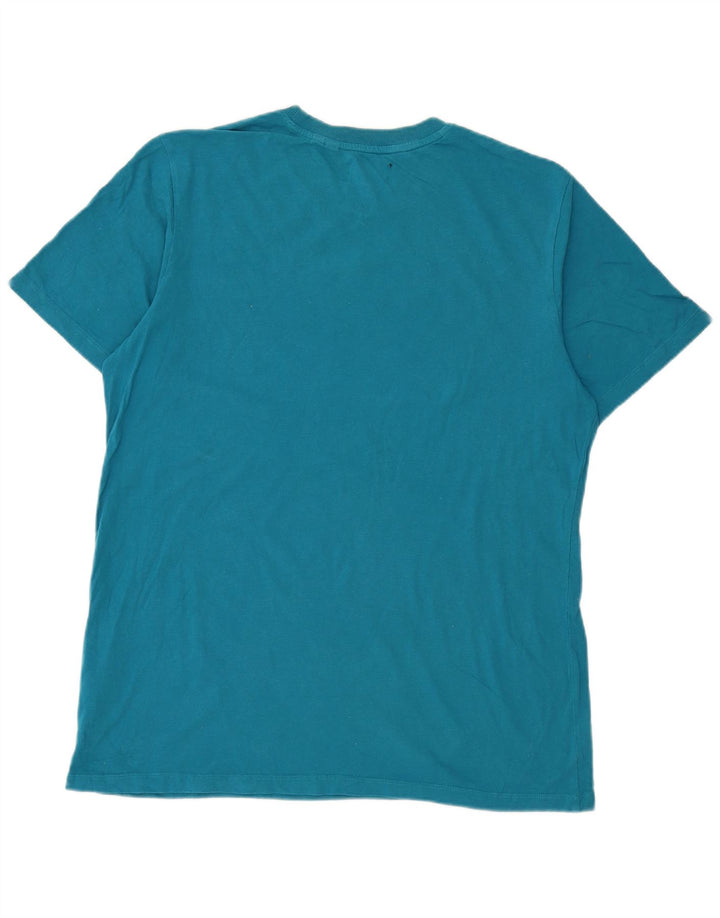 Superdry Womens T-Shirt Top Large Blue Cotton
