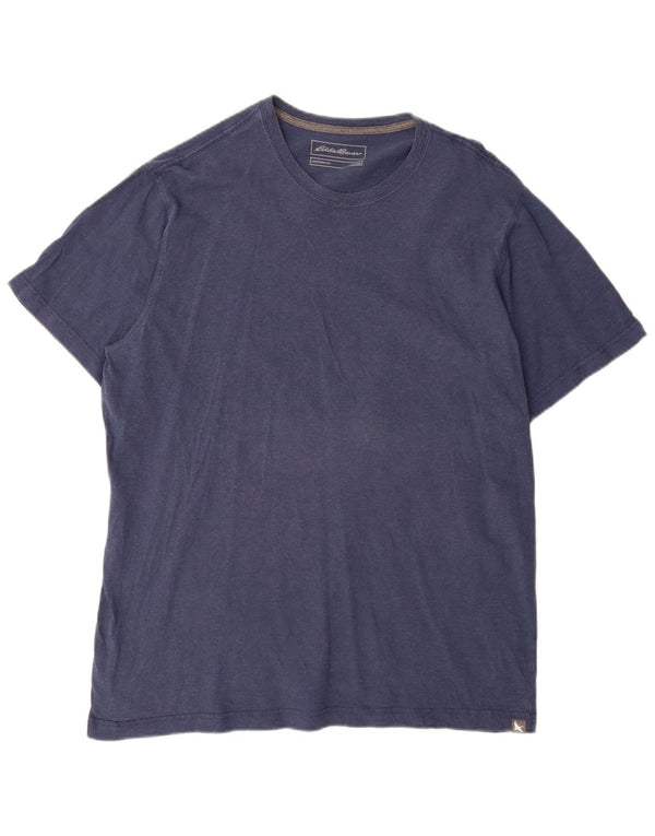 Eddie Bauer Mens Tall T-Shirt Top XL Navy Blue Cotton