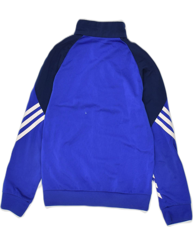 ADIDAS Boys Tracksuit Top Jacket 7-8 Years Blue Colourblock | Vintage Adidas | Thrift | Second-Hand Adidas | Used Clothing | Messina Hembry 