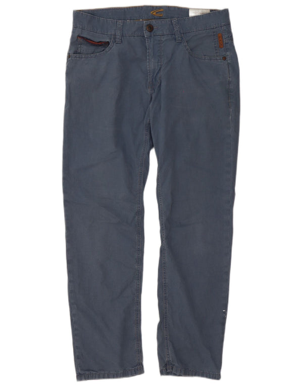 Camel Active Mens Hudson Slim Casual Trousers W34 L30 Blue Cotton