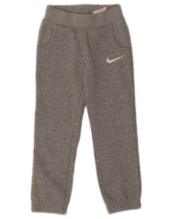Nike Boys Tracksuit Trousers Joggers 5-6 Years Medium Grey Cotton