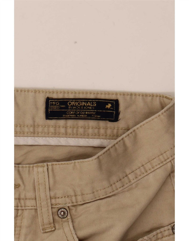 Jack & Jones Mens Slim Casual Trousers W30 L30 Beige