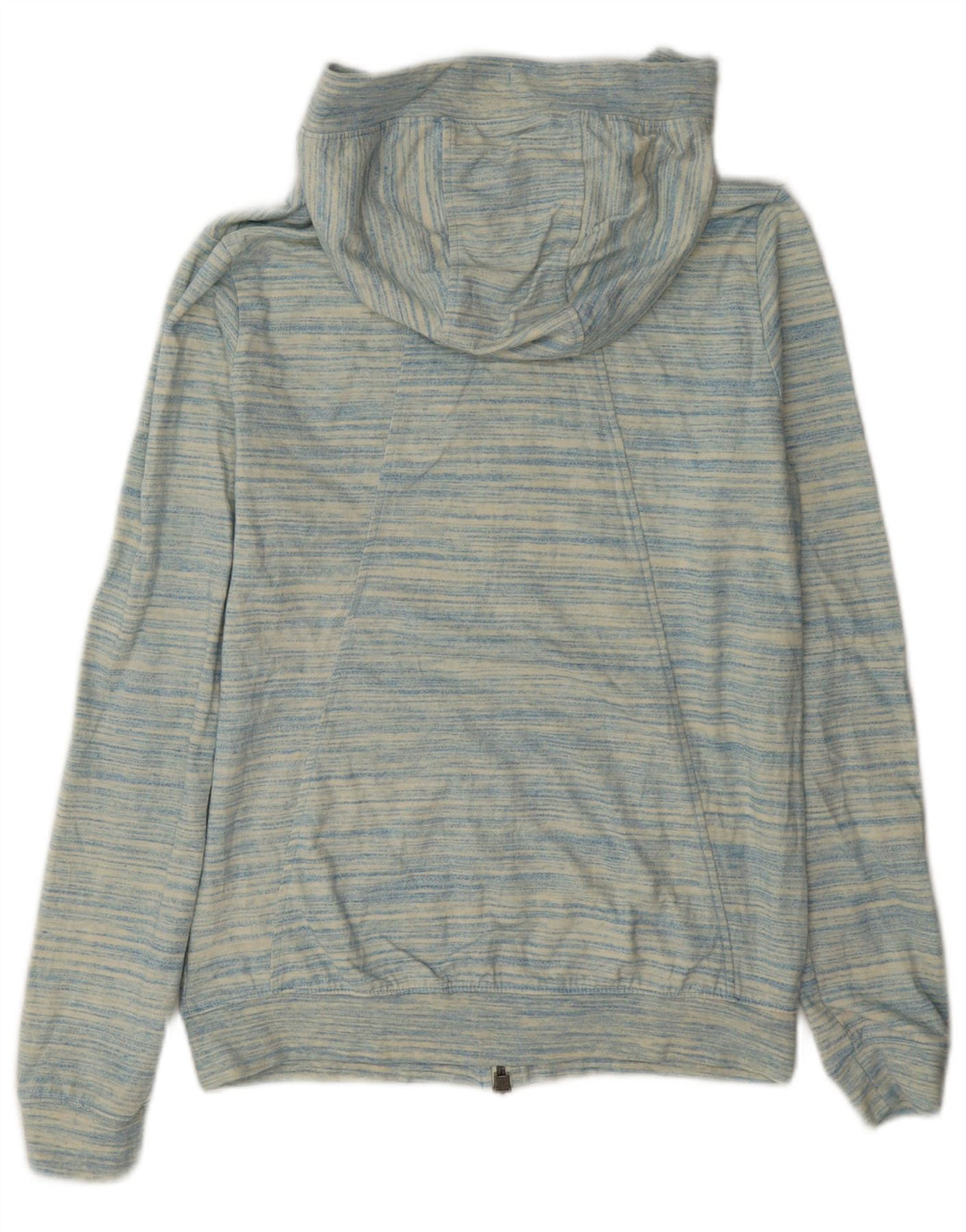 Nike Womens Zip Hoodie Sweater UK 10 Small Blue Flecked Polyester