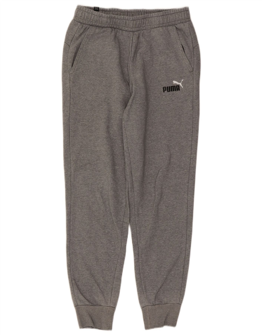 Puma Womens Tracksuit Trousers Joggers UK 12 Medium Grey Cotton