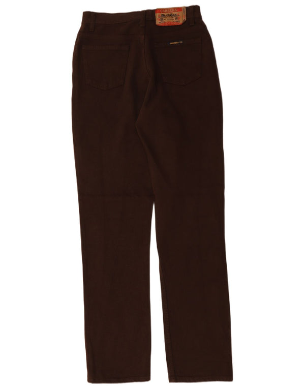Carrera Mens High Waist Straight Jeans IT 46 Small W31 L30 Brown Cotton