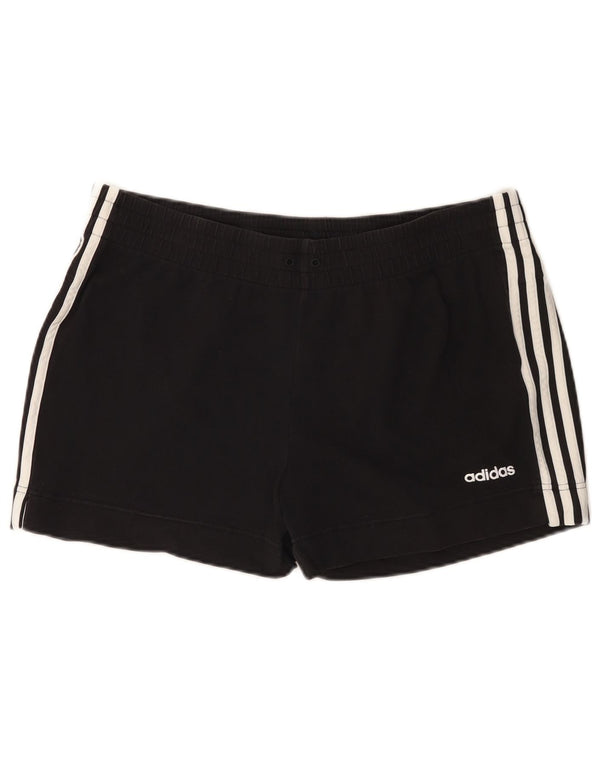 Adidas Womens Sport Shorts UK 20/22 XL  Black Cotton